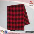 Fashion Houndstooth Jacquard Cheap Polyester Viscose Scarf